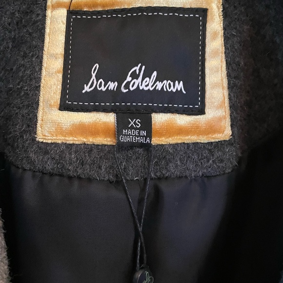 XS Sam Edelman Classic Grey Wool Trench Coat Single Breasted NWT-New! - Picture 8 of 14